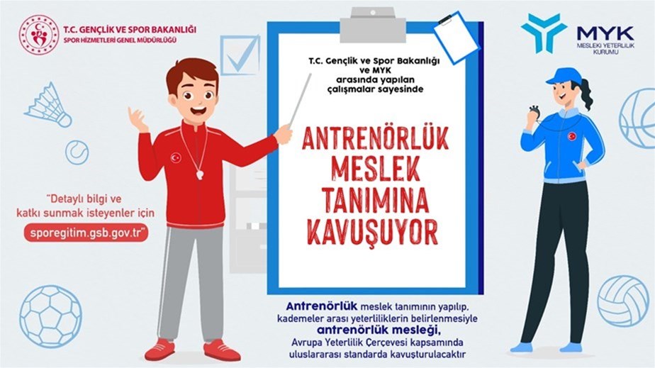 ANTRENÖRLÜK MESLEK TANIMINA KAVUŞUYOR